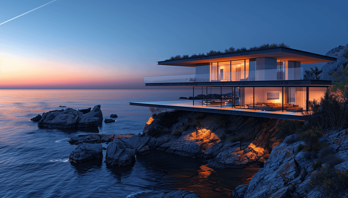 Modern coastal retreat