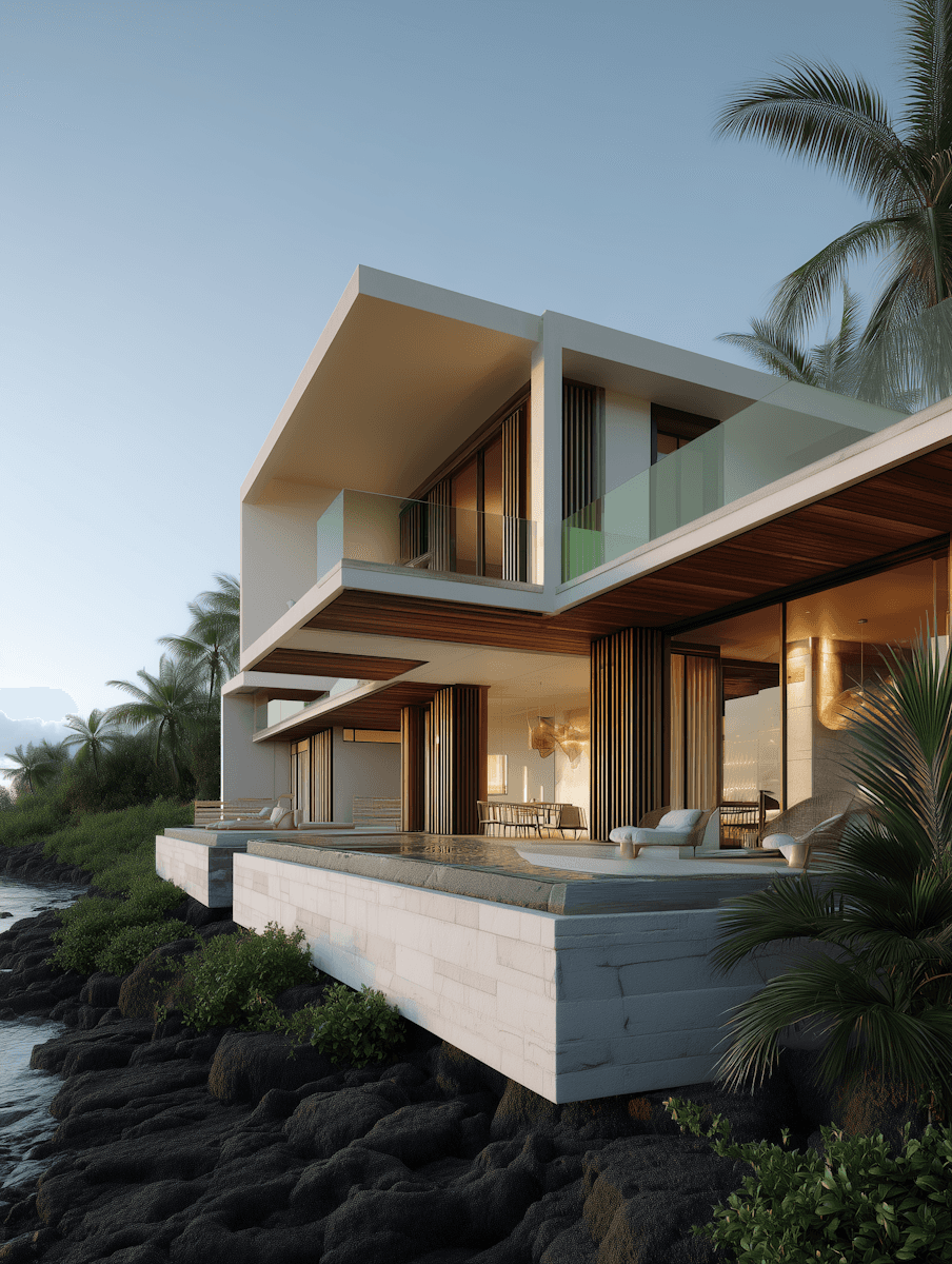 Coastal retreat detail