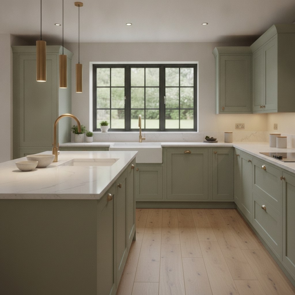 Kitchen finishes coordinated with interior design during a Virtue renovation